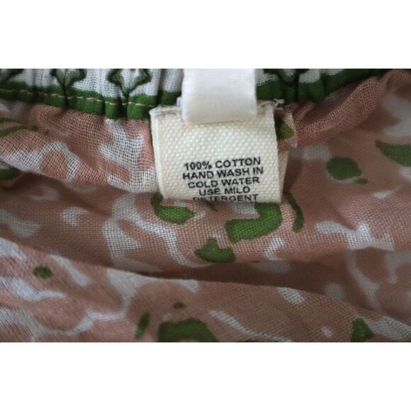 Raga R1587-96EF-75 Women's Sz Medium Pink/Green Enchanted Forest Cotton Shorts - Picture 4 of 8